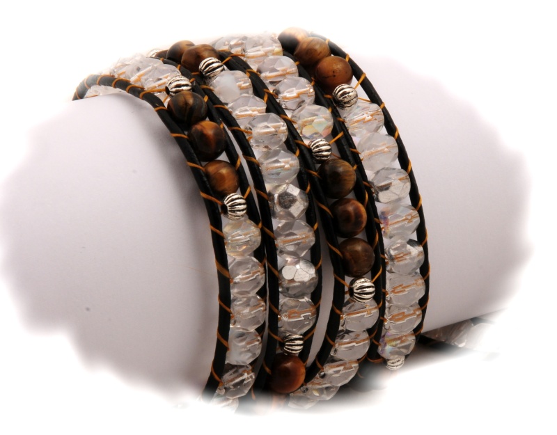 WRAP BRACELET S TYGŘÍMI OKY