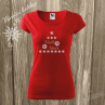 Tričko dámské potisk Veselé Vánoce | Logotisk