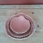 keramická miska z růžové hlíny