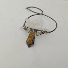 Kravata - náhrdelník s tygřím okem
