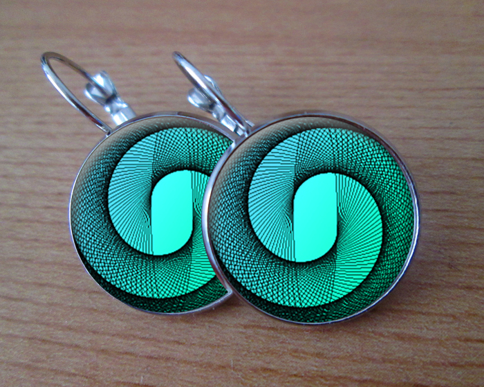 Tyrkysová ulita -  Visací náušnice