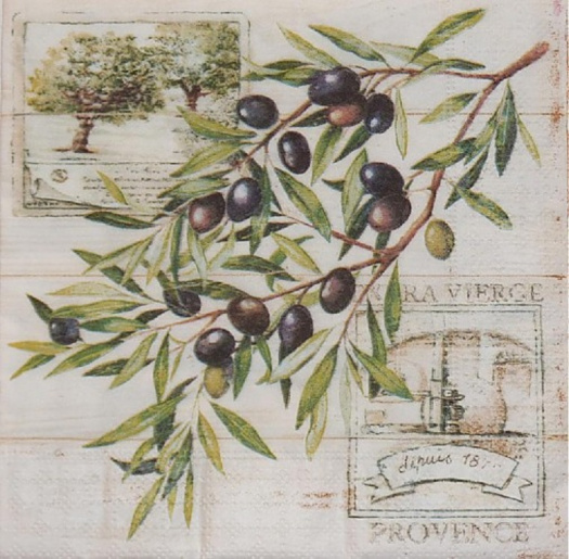 Ubrousek vzor olivy