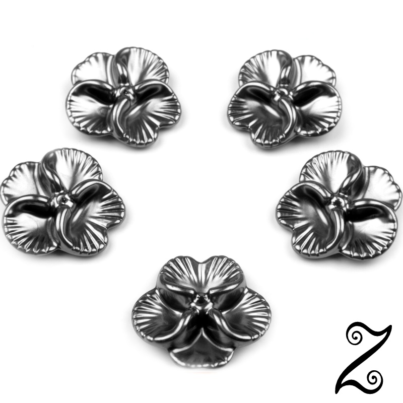 Květ GLANCE, šedá (10ks)