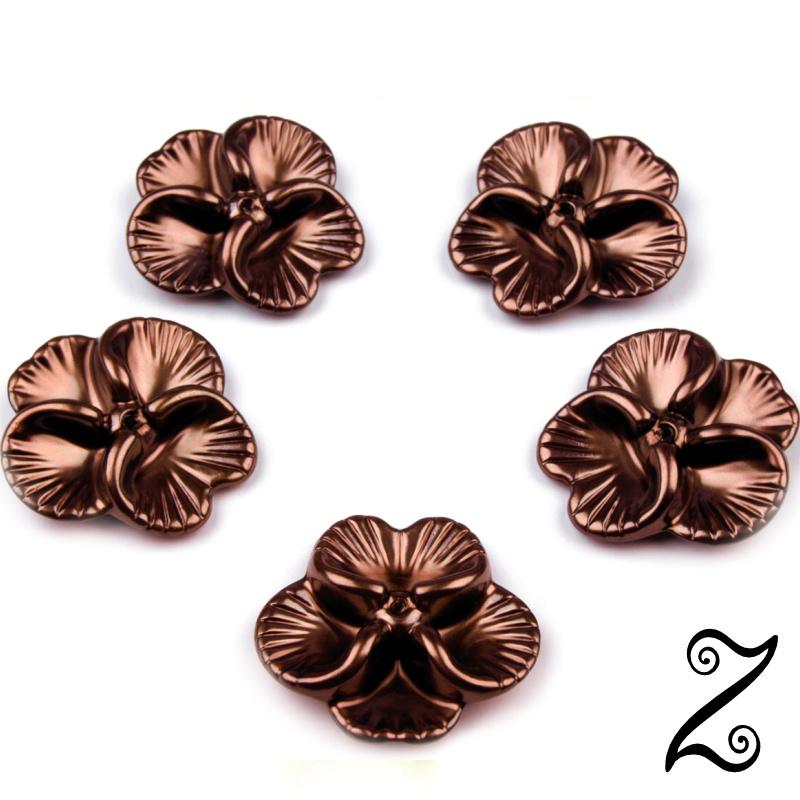 Květ GLANCE, hnědá (10ks)