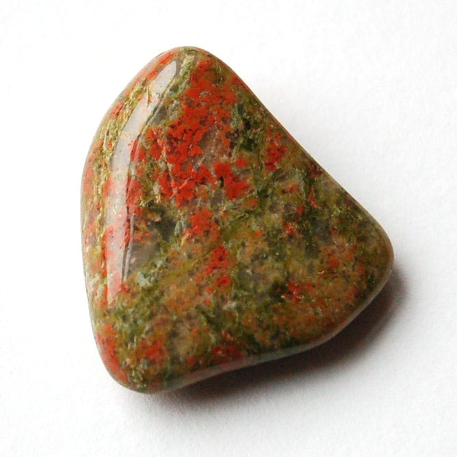 Tromlovaný Unakit (Epidot) UE1