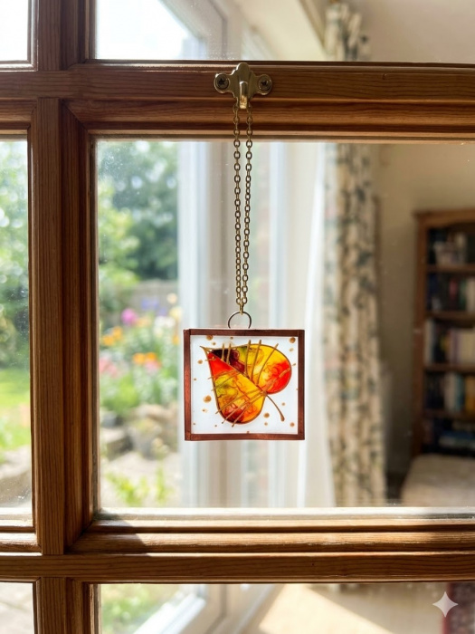 podzimní miniatura 3x3cm