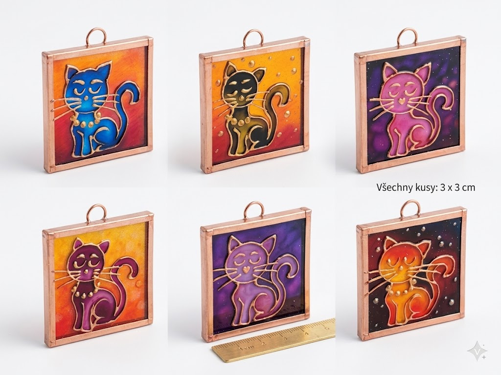 miniaturní kočičky 3x3cm
