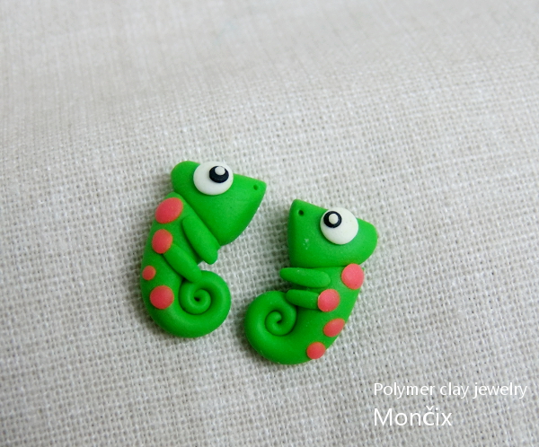 Náušnice - chameleoni