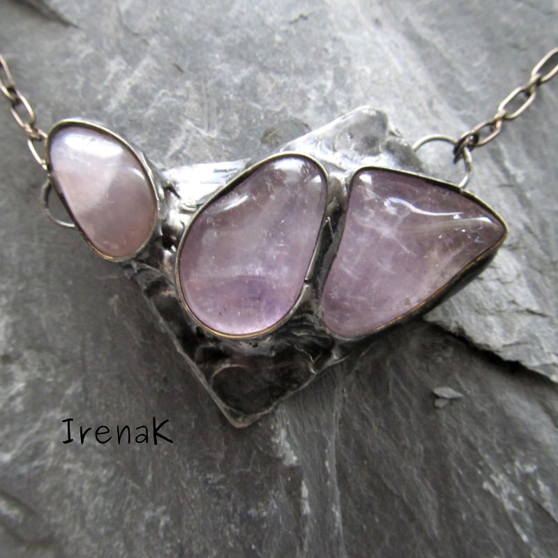 Náhrdelník - ametysty