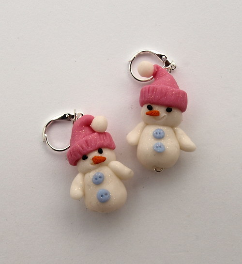 naušnice - sněhuláčci