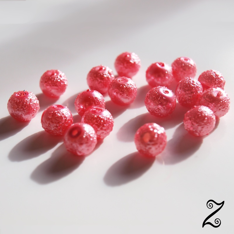 Zigana, světle růžová, 8 mm (20ks)