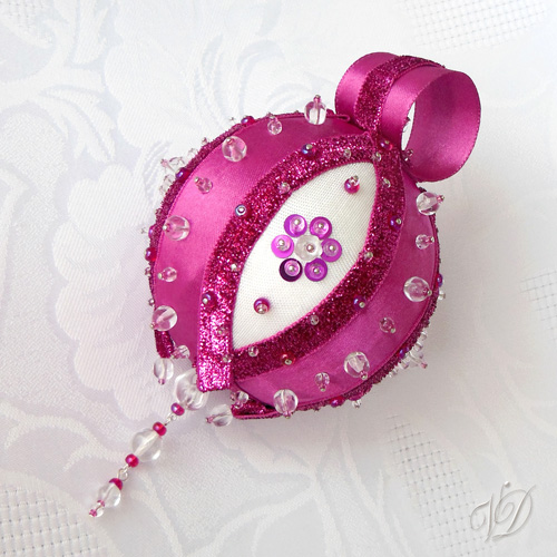 Originální vánoční ozdoba - Třpytivý tugtupit