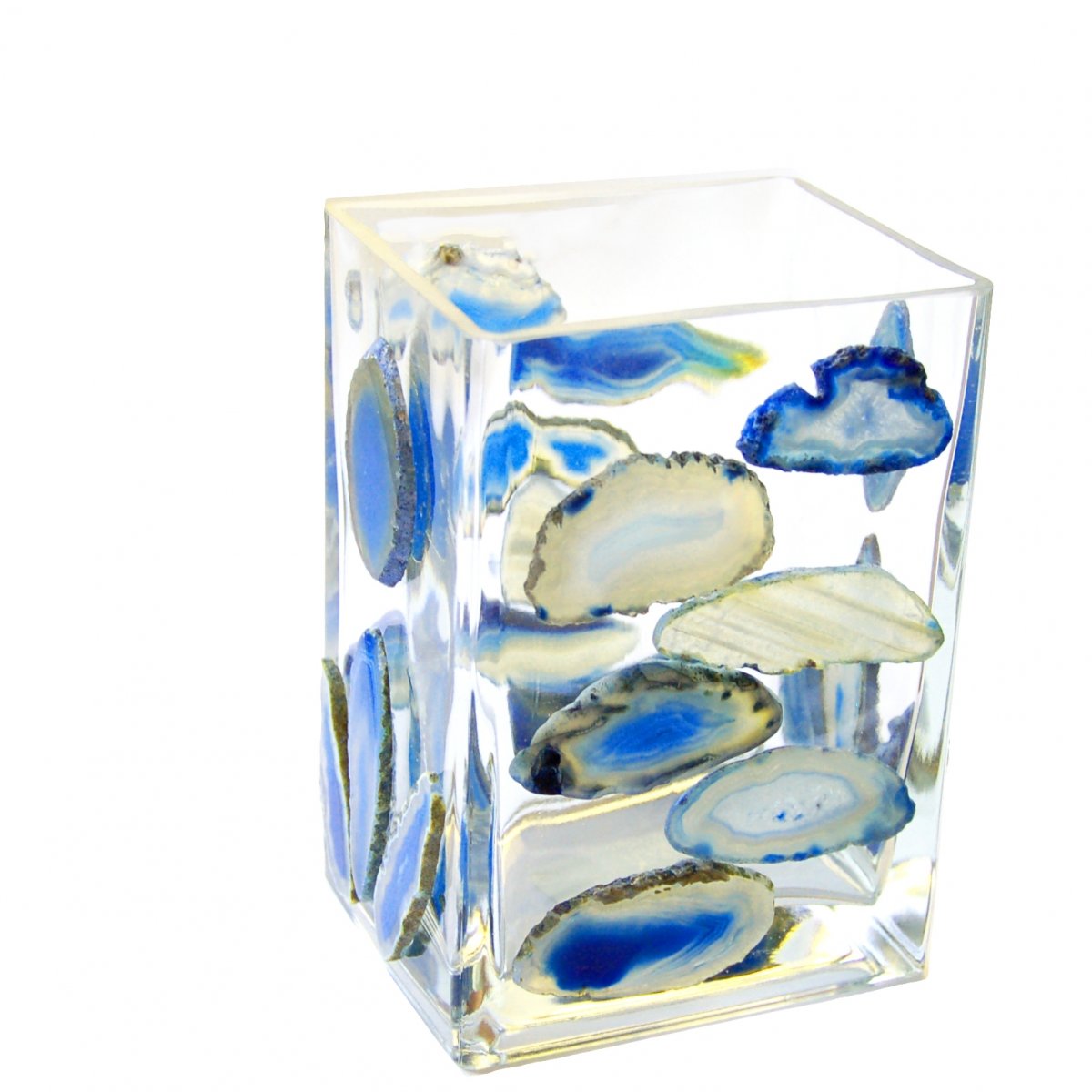 VÁZA OBDÉLNÍKOVÁ MOZAIKA ACHÁTY 10