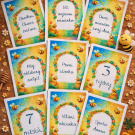 Milníkové kartičky pro miminko – motiv Včelky