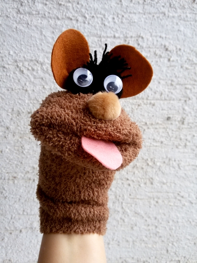 Maňásek ponožkáček chlupáček. č.984