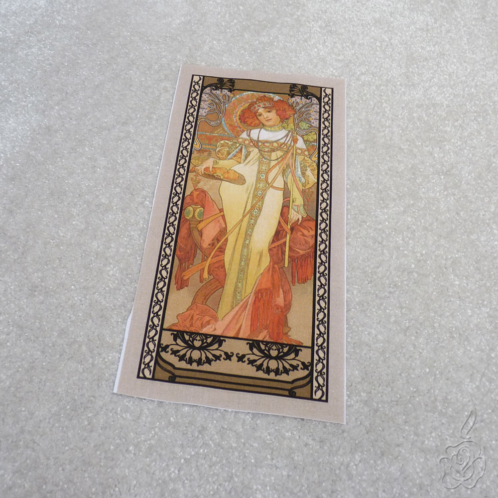 Bavlněný panel Alfons Mucha - Podzim