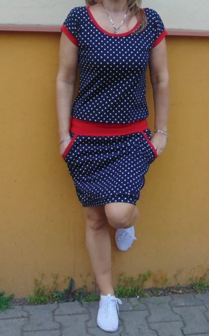 Šaty velký puntík S - XXXL