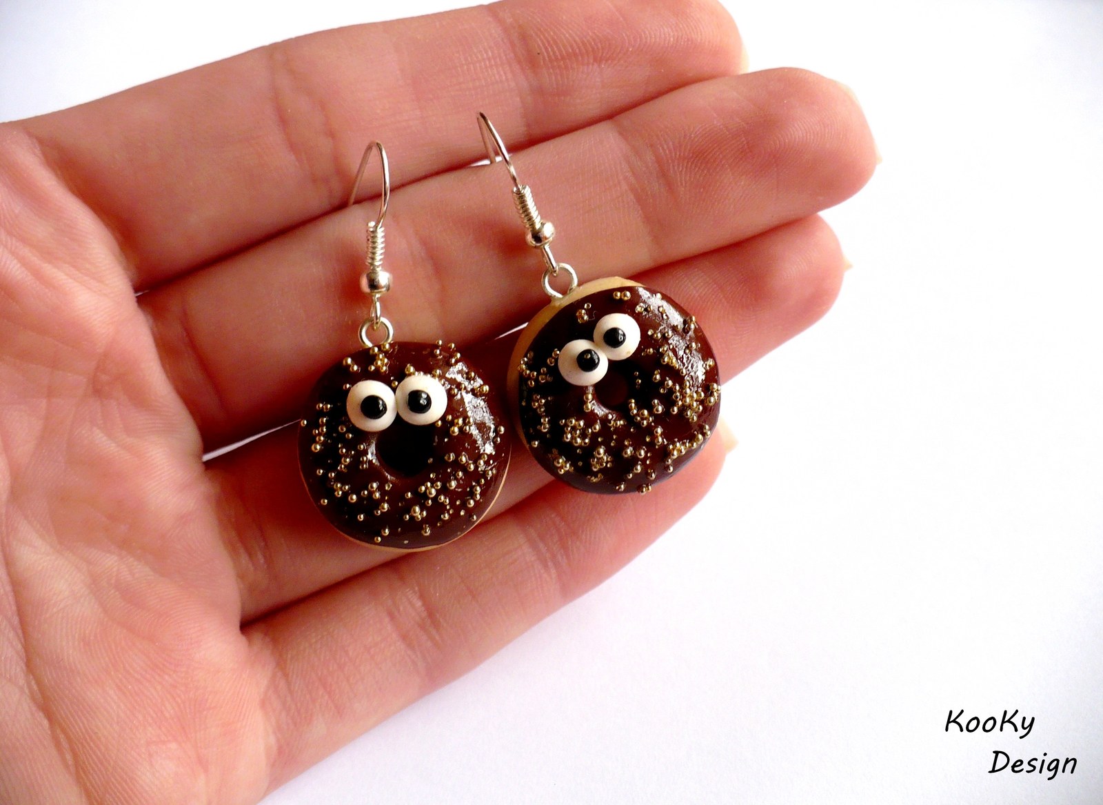 Visací náušnice - donutek