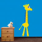 žirafa žlutá - metr - samolepka