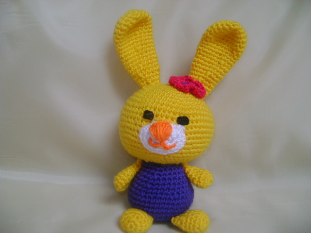 NÁVOD na háčkovaného zajíčka