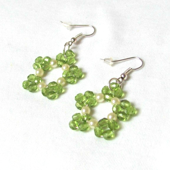 Sněhové vločky zelené, malé