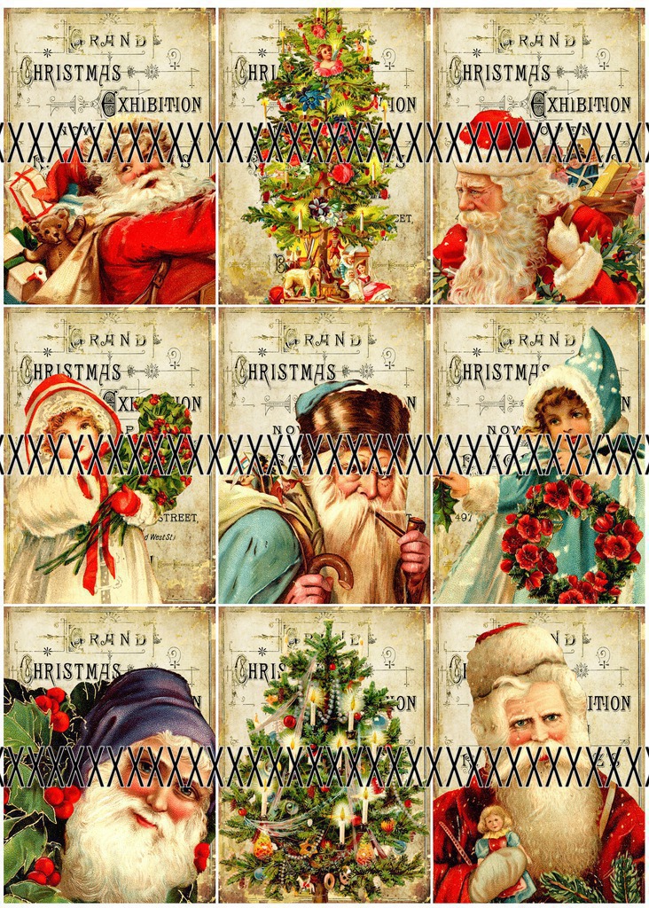 Bavlněná látka - panel  vánoční - výběr -SV16