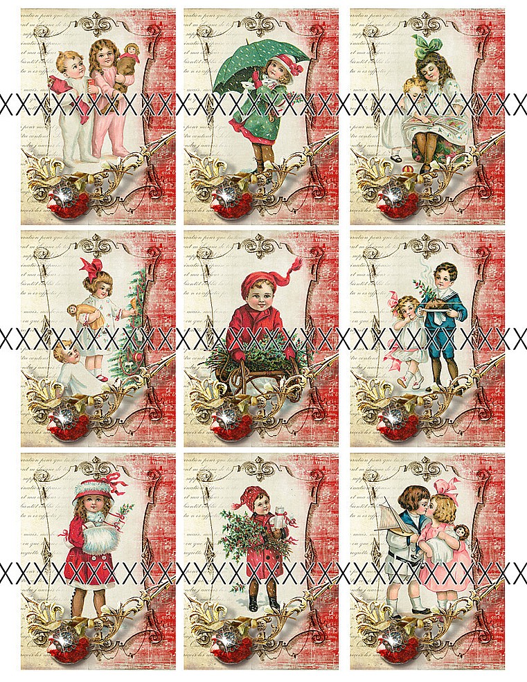 Bavlněná látka - panel  vánoční - výběr -SV44