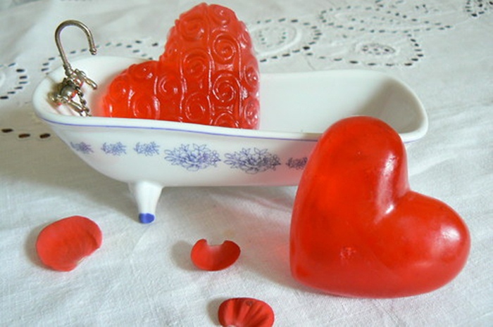 Mýdlové srdíčko