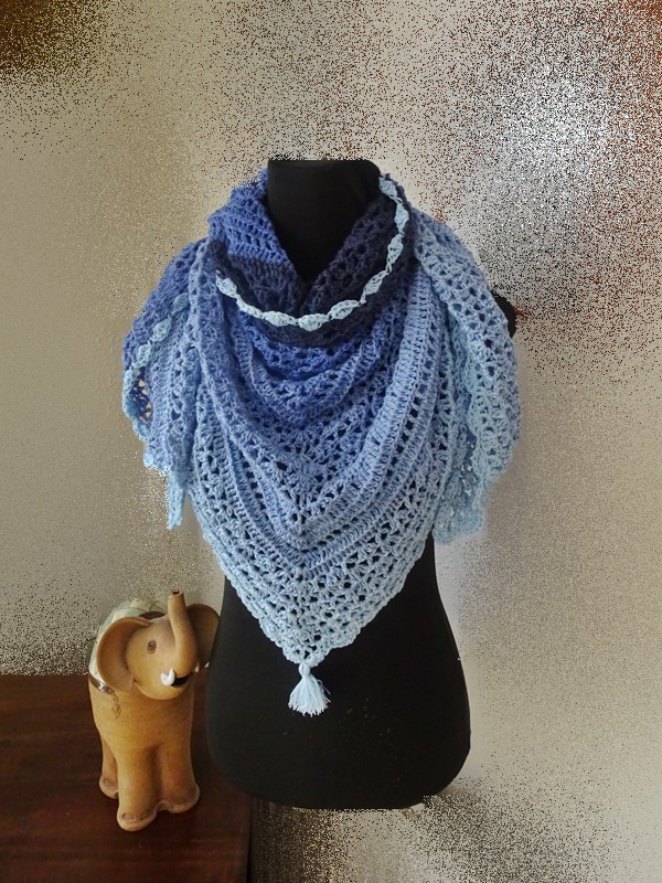 Háčkovaný šátek 