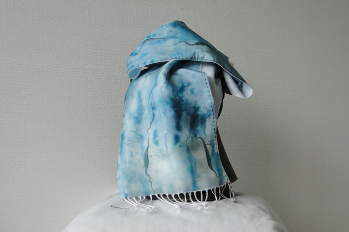 Dvojitá šála hedvábí/pashmina č.18