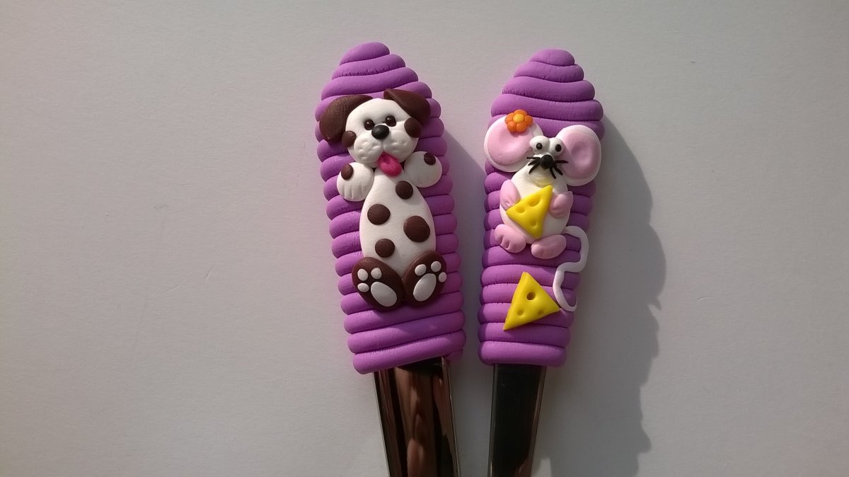 Pejsek a myška dětský příbor