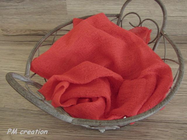 Wrap-dečka na focení miminek  červená