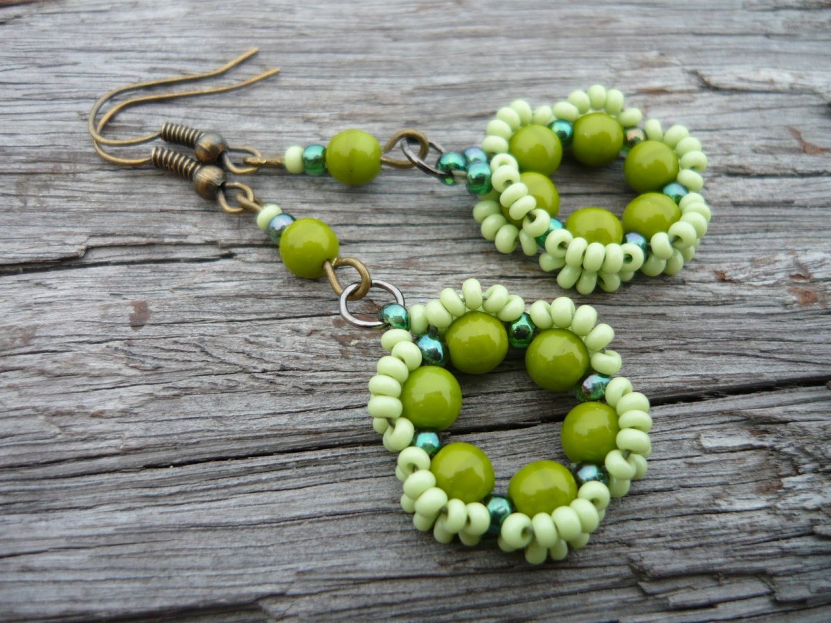 Náušnice Hráškové květinky