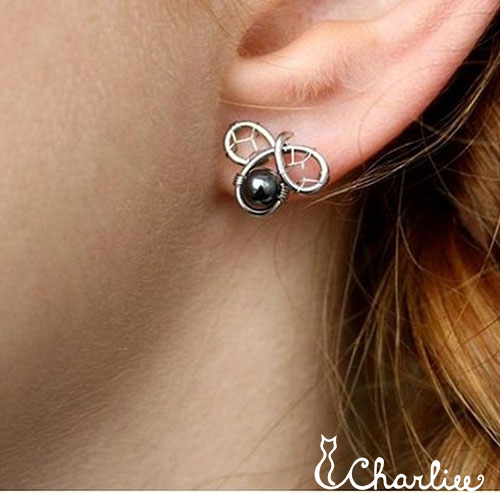 LÍSTEČKY- HEMATIT- pecky- hypoalergenní chirurgická ocel