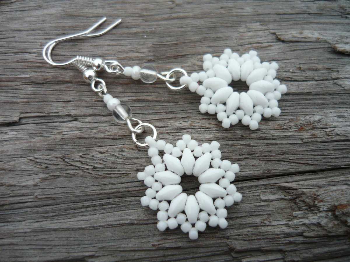 Náušnice Sněhové vločky