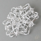 Korálková hvězda 3D - Bílý květ (KO045)