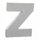 Bílé kartonové písmeno Z 10,5x12x1,5cm (AC278)
      