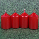 Svíčky 4ks 45x80 metalické červené (SV-7061mcv)
      