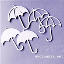 Deštníky 6ks - kartonové výřezy (chipboards) (12310692)
      