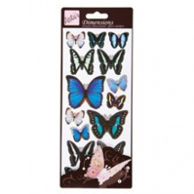Samolepky plastické Motýli - modré barvy (ANT 816123)
      