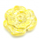 Akrylové korálky květ - barva žlutá, DB style 2ks