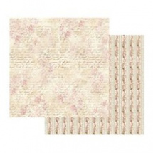 Oboustranný papír na scrapbook Růžové květiny a písmo (SBB435)
      