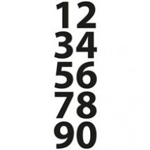 Čísla mini - vyřezávací kovová šablona Craftables (1ks) (CR1282)
      