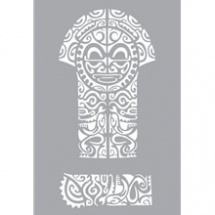 Samolepicí flexi šablona A4 Maorský totem (BSXL-006)
      