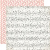 Oboustranný papír na scrapbook Echo Park (1ks) Wedding Script (WB129005)
      