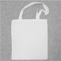 Plátěná taška s dlouhým uchem bílá (42 x 38 cm) (XT003.W)
      