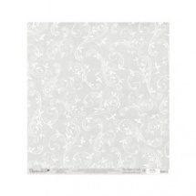 Třpytivý transparentní papír 30x30 květinové spirálky s cesmínou (PMA 163205)
      