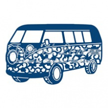 Karavan (1ks) vyřezávací šablona Tattered Lace - Camper Van (D337)
      