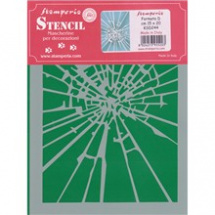 Plastová šablona Stamperia 20x15cm Efekt rozbitého skla (KSD244)
      