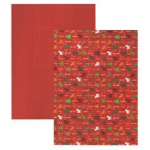 Fotokarton 25x35cm oboustranný červený se stromy a koloušky 300g/m2 (204772009a)
      